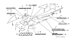 NSR125R Stripe / mark