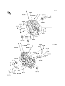 VN900 Картер двигателя