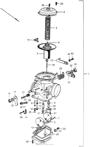 SL350 Left carburetor