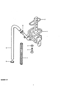 GS550 Топливный кран