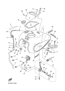 XVS125 Топливный бак