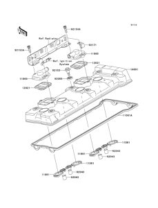 ZX1400 Крышка головки цилиндров