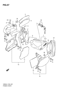 VZ800 Обтекатель задний