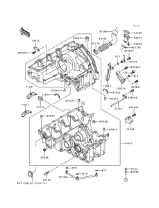 ZX750 Картер двигателя