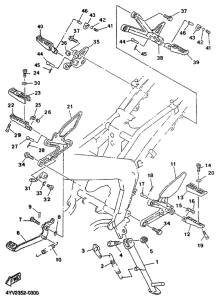 TZR50 Stand. footrest 2