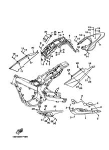 XT125X Задняя часть кузова