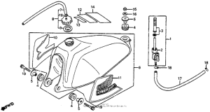 CR80R Fuel tank 80-81