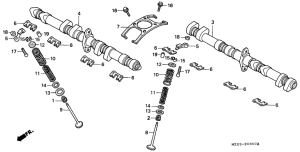  Распред вал / клапана