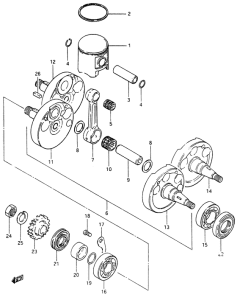 RM465 Вал коленчатый