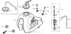 XR250L Топливный бак