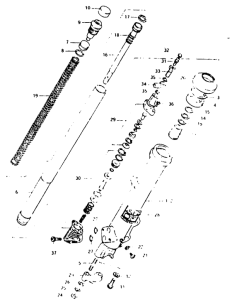 GSX1000 Передняя вилка
