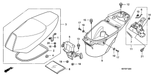 SCV100F Seat / luggage box