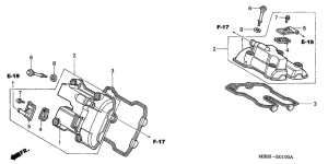VTR1000F Крышка головки цилиндров
