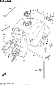 GSX-S1000 (ABS) Fuel Tank (Gsx-S1000L7 E33)