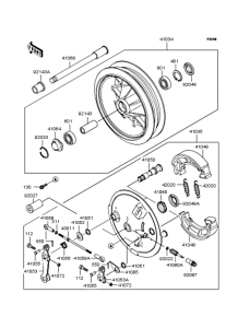 BJ250 Переднее колесо