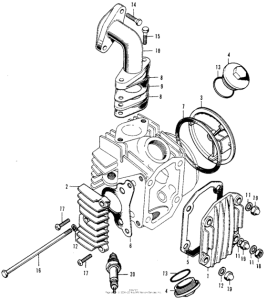 Z50A Крышка головки цилиндров