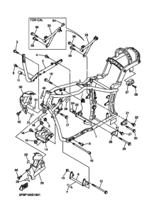 XVS1100 XVS1100T Frame comp