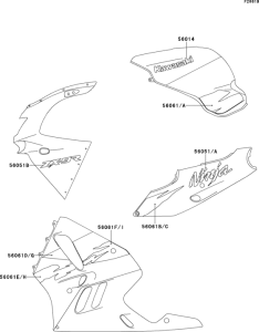 ZX900 Decals(green / white)