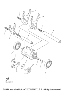 YZ450FEL Копирный вал