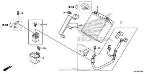 CBR250R Аккумулятор