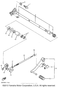 FZR1000UC Вал переключения