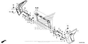 CTX700N DCT Кожух радиатора