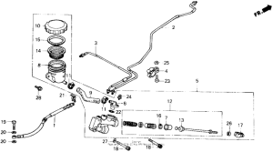 GL1200I Задний тормозной цилиндр