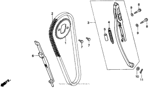 CMX250C Цепь ГРМ