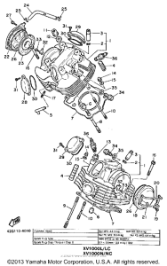 XV1000L Головка цилиндров