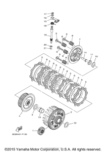 YZFR3FR Сцепление