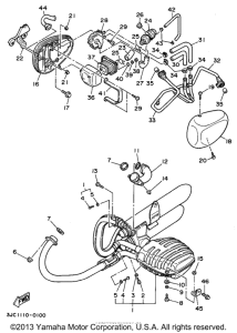 XV535GC Выхлопная система