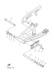 XJR1300SP Rear arm. suspension