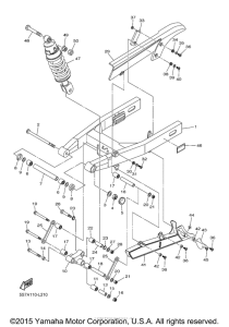 XVS950CT Задний рычаг подвески