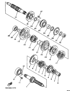 TY250Z Трансмиссия
