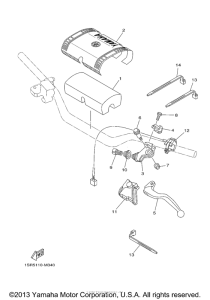 YZ125E2 Рулевые переключатели