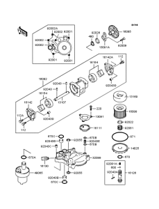 ZR1100 Масляный насос и фильтр