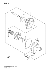 GSF1250S Водяная помпа
