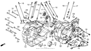 VT700C Картер двигателя