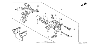  Задний торнозной суппорт 2