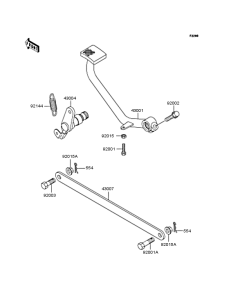 EN400 Педаль тормоза