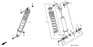 FL400R Передние аммортизаторы