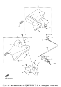 FZ8NAB Сиденье