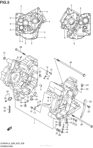 DL650 (ABS) Картер двигателя