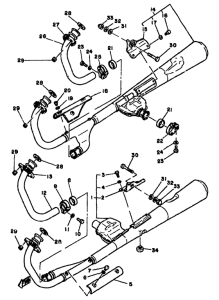 XS1100 Выхлопная система