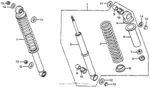 CB125S Rear shock absorber 76,78