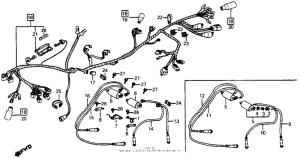 VF700F Wire harness + ignition coil