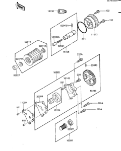 KL600 Насос масляный  / фильтр масляный