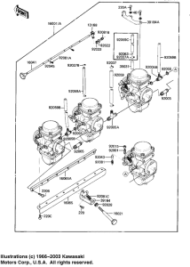 KZ1100 Carburetor assy