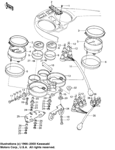 KZ1000 Спидометр