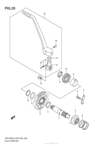 RM-Z250 Кик стартер